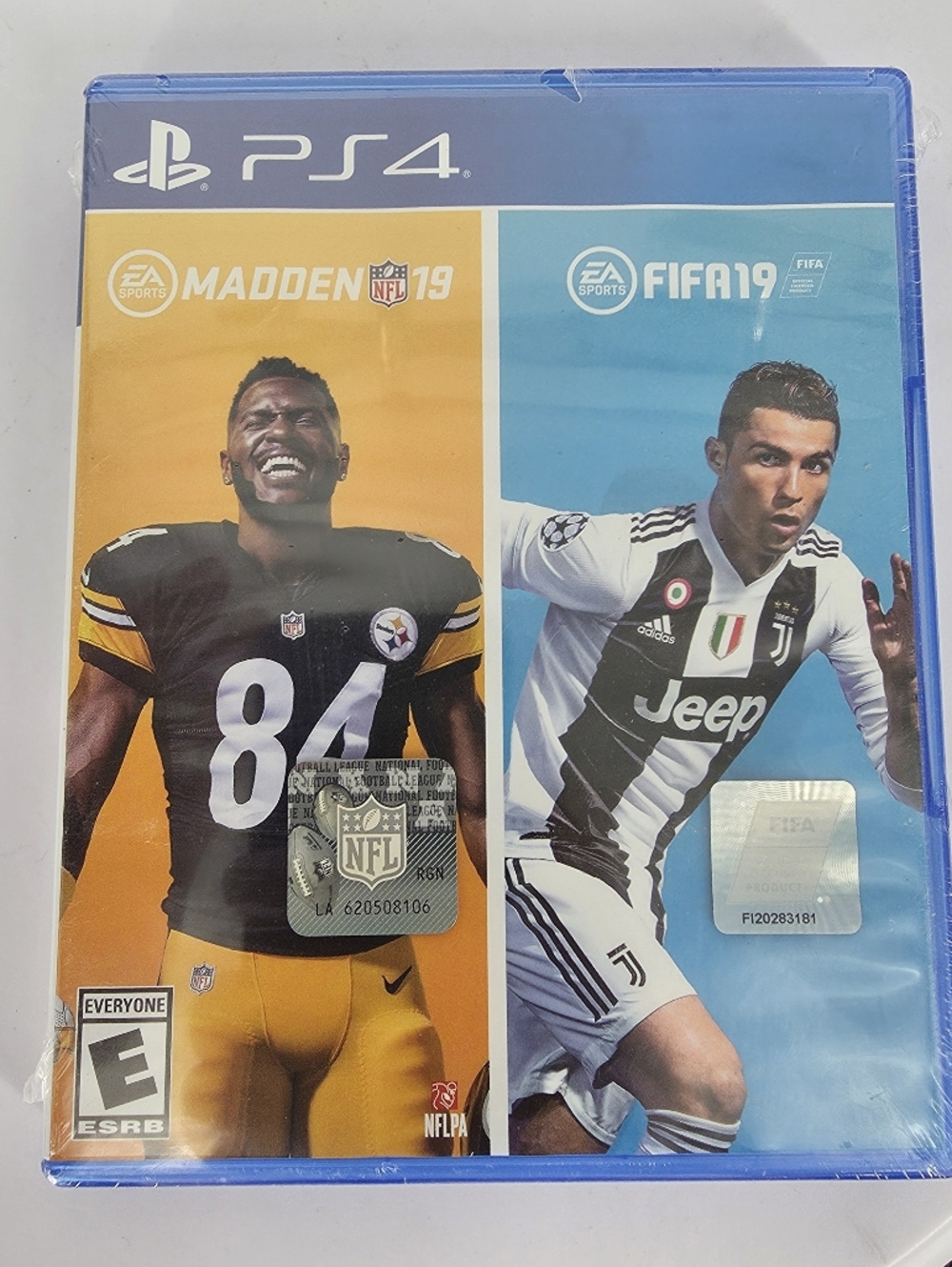 EA Sports PS4 Bundle FIFA 19 & Madden NFL 19 New Sealed Blue